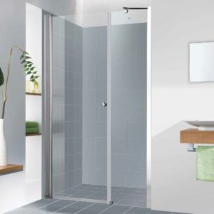 מקלחון חזית קבוע ודלת עד 124 ס”מ
