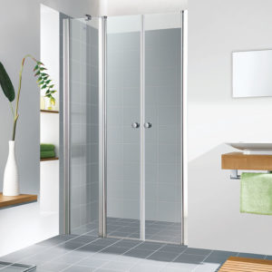 מקלחון חזית קבוע עם 2 דלתות לפי מידה עד 162 ס”מ